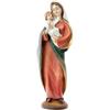 DRW Figura Madonna con bambino in Bracci in Resina Dipinta a Mano 6x5x20 cm