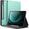 JETech Custodia per Samsung Galaxy Tab S9 FE+ / S9 FE Plus 12,4 Pollici con S Pen Holder, Sottile Folio Stand Protettiva Tablet Cover, Multi-Angolo Visualizzazione (Verde)