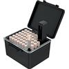 JJC 44 slot AAA Batteria Organizer Custodia con Tester Batteria, Scatola Organizzatrice di Batterie Resistente All'acqua con Tester per Batterie Staccabile