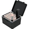 JJC 28 slot AA Batteria Organizer Custodia con Tester Batteria, Scatola Organizzatrice di Batterie Resistente All'acqua con Tester per Batterie Staccabile