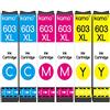 kamo 603XL Multipack Compatibile con Epson 603 o Epson 603XL Cartucce d'inchiostro, Expression Home XP-2100 XP-3100 XP-2105 XP-3105 XP-4100 XP-4105, Workforce WF-2810 WF-2830 WF-2835 WF-2850 (C/M/Y)
