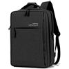 Il vento scorre Zaino da viaggio portatile e antisismico Borsa per laptop Borsa a tracolla Borsa da viaggio, 17,3 pollici, cotone e canapa doppio strato nero, accensione a 180 gradi)