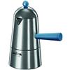 ILSA Carmencita Caffettiera in Alluminio, Manico Nero, Tazze 6