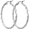 BONNYBIRD® Orecchini Cerchio Grandi Acciaio Chirurgico Donna in Argento, Oro e Oro Rosa, 100% Impermeabile & Rispettoso Della Pelle (40 mm)