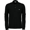 LACOSTE POLO MANICA LUNGA L1312 NERO