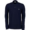 LACOSTE POLO MANICA LUNGA L1312 BLU