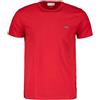 LACOSTE T-SHIRT LOGO IN COTONE PIMA ROSSO
