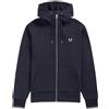 FRED PERRY FELPA FULL ZIP CON CAPPUCCIO LOGO