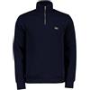 LACOSTE FELPA MEZZA ZIP IN INTERLOCK