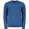 FRED PERRY MAGLIONE GIROCOLLO IN LANA E COTONE