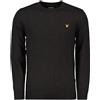 LYLE & SCOTT MAGLIONE GIROCOLLO IN COTONE E LANA LOGO