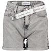 CALVIN KLEIN SHORT IN DENIM MOM CON CINTURA LOGO DONNA