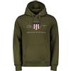 GANT FELPA CON CAPPUCCIO LOGO SHIELD
