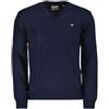 GANT MAGLIONE SCOLLO V IN COTONE E LANA