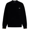 FRED PERRY MAGLIONE GIROCOLLO IN COTONE WAFFLE