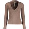 GUESS MAGLIONE SCOLLO V COSTINE ALINE DONNA