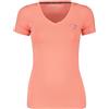 GUESS T-SHIRT SCOLLO V MINI LOGO DONNA