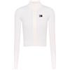 TOMMY JEANS MAGLIONE FULL ZIP SLIM A TRECCE DONNA
