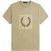 FRED PERRY T SHIRT STRIPED LAUREL WREATH