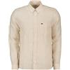 LACOSTE CAMICIA IN LINO A RIGHE