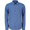 SUN 68 CAMICIA IN LINO E COTONE E A RIGHE
