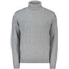 SUN 68 MAGLIONE DOLCEVITA IN LANA E CACHEMIRE TRECCIA