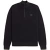 FRED PERRY MAGLIONE MEZZA ZIP IN COTONE WAFFLE