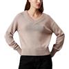 CALVIN KLEIN MAGLIONE SCOLLO V PATCH LOGO DONNA