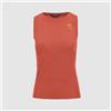 KARPOS LOMA WOMAN SLEEVELESS 017 hot coral/vintage i/cloud d.