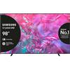Samsung TV Crystal UHD 4K 98'' UE98DU9070UXZT Smart TV Wi-Fi Graphite Black 2024, Processore Crystal 4K, 4K Upscaling, Slim Look, OTS Lite