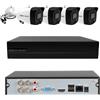 Dahua KIT VIDEOSORVEGIANZA 4 telecamere XVR DAHUA FULL HD alimentatori Omaggio