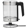 WMF Minis bollitore da cucina in vetro da 1 litro, piccolo bollitore senza fili, indicatore del livello dell'acqua, filtro acqua calcare, arresto automatico, 1900 Watt,