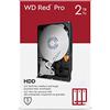 Western Digital WD Red Pro 2TB per NAS Hard Disk interno da 3.5", 7200 RPM Class, SATA 6 GB/s, CMR, Cache da 64 MB, Garanzia 5 anni