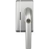 Abus Fo400N Al0125 Maniglia con Blocco, Serratura a Spinta con Cilindro per Finestre, Chiave Maestra, Livello di Sicurezza: 10, 37194, Argento