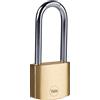 Yale Y110B/40/152/1 Lucchetto in Ottone 40 mm con Arco Lungo, Cilindro a 5 Pin, Doppio Blocco, Arco in Acciaio Temprato Antitaglio, Testato Anticorrosione, Ideale per Cancelli, Serrande e Armadietti
