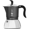 Bialetti Fiammetta Induction Moka 0,13 L Nero, Argento