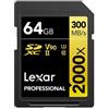 LEXAR - Professional 2000x 64 Gb Sdhc Uhs-ii Classe 10 - SPEDIZIONE GRATUITA