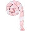 Picci Riduttore a Treccia per Letto Bianco/Rosa