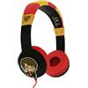 OTL Cuffie con filo, ideali per ascoltare Musica, Fantasia Harry Potter Chibi Nero/Rosso - HP0747