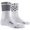 X-Bionic X-Socks Calzini da Ciclismo - Calze Bici Uomo - Calze Running Donna - Super Performanti - Calze Termiche Uomo - Calzini Termici, Unisex - Adulto, Charcoal / Phyton Yellow, 35-38