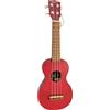 Mahalo Ukulele Soprano Kahiko Rosso Satin Custodia Inclusa Legno Sengon Regalo