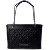 Love Moschino BORSA QUILTED PU NERO GALV. CAN FUC