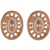 Hermès Pre-Owned - Orecchini Chaîne d'Ancre in oro rosa 18kt con diamanti - unisex - diamanti/oro rosa 18kt - Taglia unica