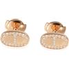 Hermès Pre-Owned - Orecchini Chaine d'Ancre in oro rosa 18kt con diamanti - unisex - oro rosa 18kt - Taglia unica