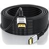 Cavo HDMI 2.0 10 Metri 4K/60Hz - Ad Alta Velocità 18Gbps, Con Connettori Placcati Oro - Per PS5, PS4, Xbox, PC, TV E Proiettore