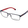 Emporio Armani EA1105 3092 | Occhiali da Vista Graduati | Prova Online | Unisex | Metallo | Rettangolari | Blu | Adrialenti