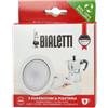 Bialetti Ricambi, Include 3 Guarnizioni e 1 Piastrina, Compatibili con Moka Express 9 tazze e Dama
