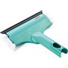 Leifheit Window & Frame Cleaner Tergivetro S con copertura in microfibra, Lavafinestre con gomma tergivetro, Lavavetri compatibile con manici