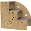 Generic Scaletta antiscivolo per cani, scaletta per animali domestici, scaletta per arrampicata sul divano, rampa bilanciata per interni per cani, rampe antiscivolo per cani di piccola taglia, gatti e altri