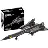 Apostrophe Games SR-71 Blackbird Jet Set di blocchi di costruzione dell'aeronautica - 184 pezzi Set di giocattoli Jet Blackbird - Compatibile con tutti i mattoni da costruzione